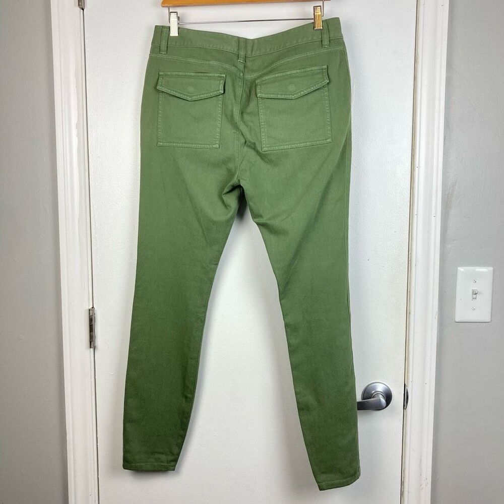 Vineyard Vines Women's Skinny Utility Chino Pant Army Green Back Cargo Pockets 8 - Picture 5 of 10
